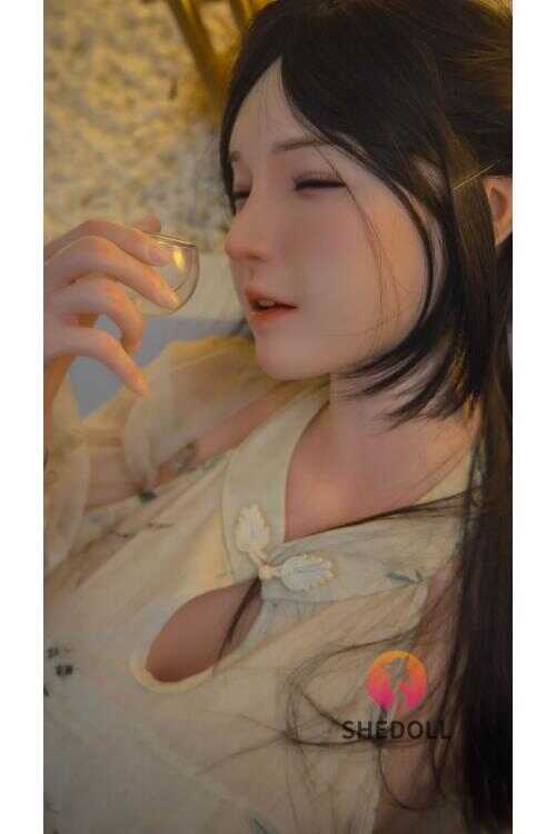 [SHEDOLL]ム|165cm｜Eカップ古典的美人・フローラルノースリーブ｜美白秘肌＆発熱+植毛｜オタクドリーム恋人